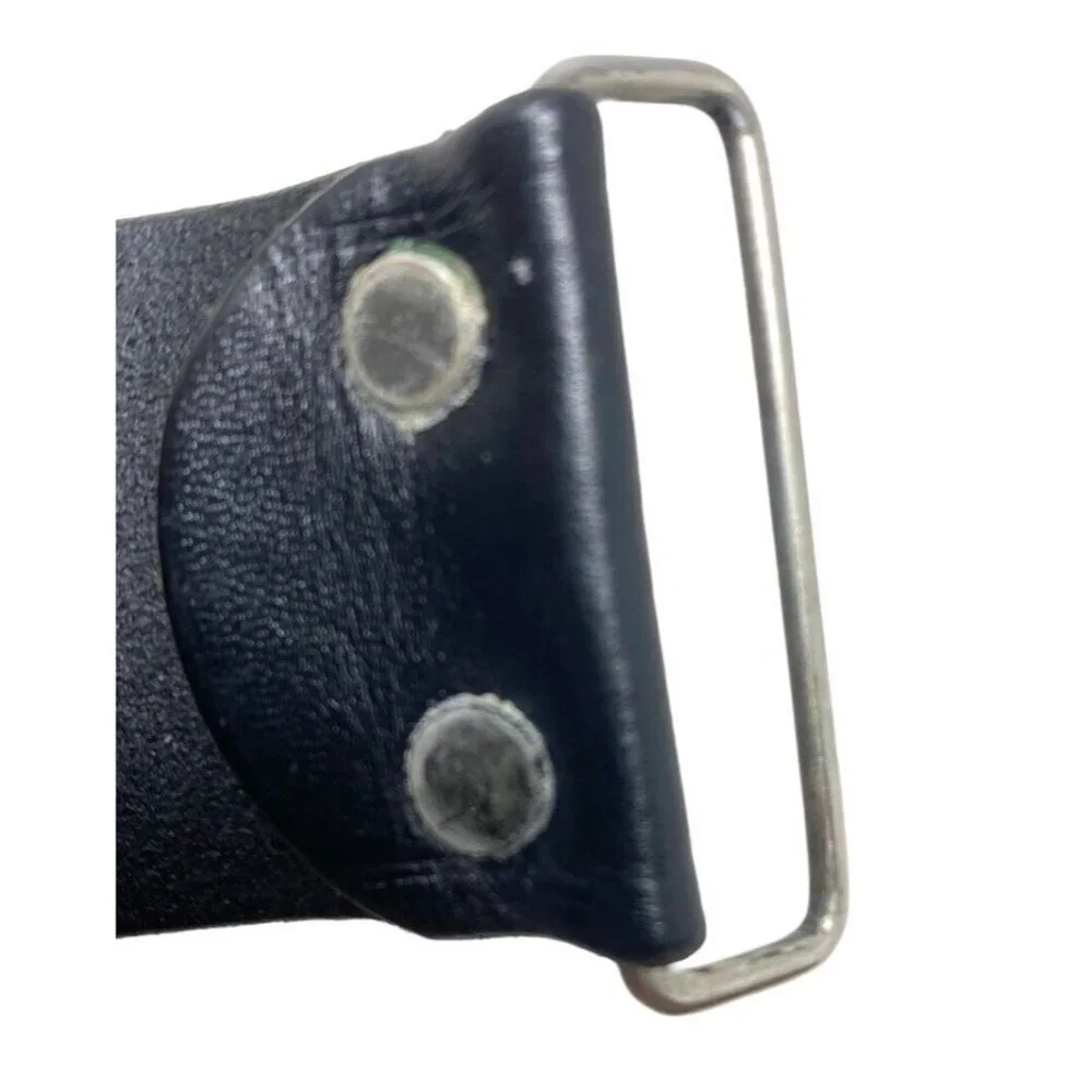 JP Jay-Pee Leather Casual Belt Black Mens Sz 36 Genuine Cowhide Leather NoBuckle
